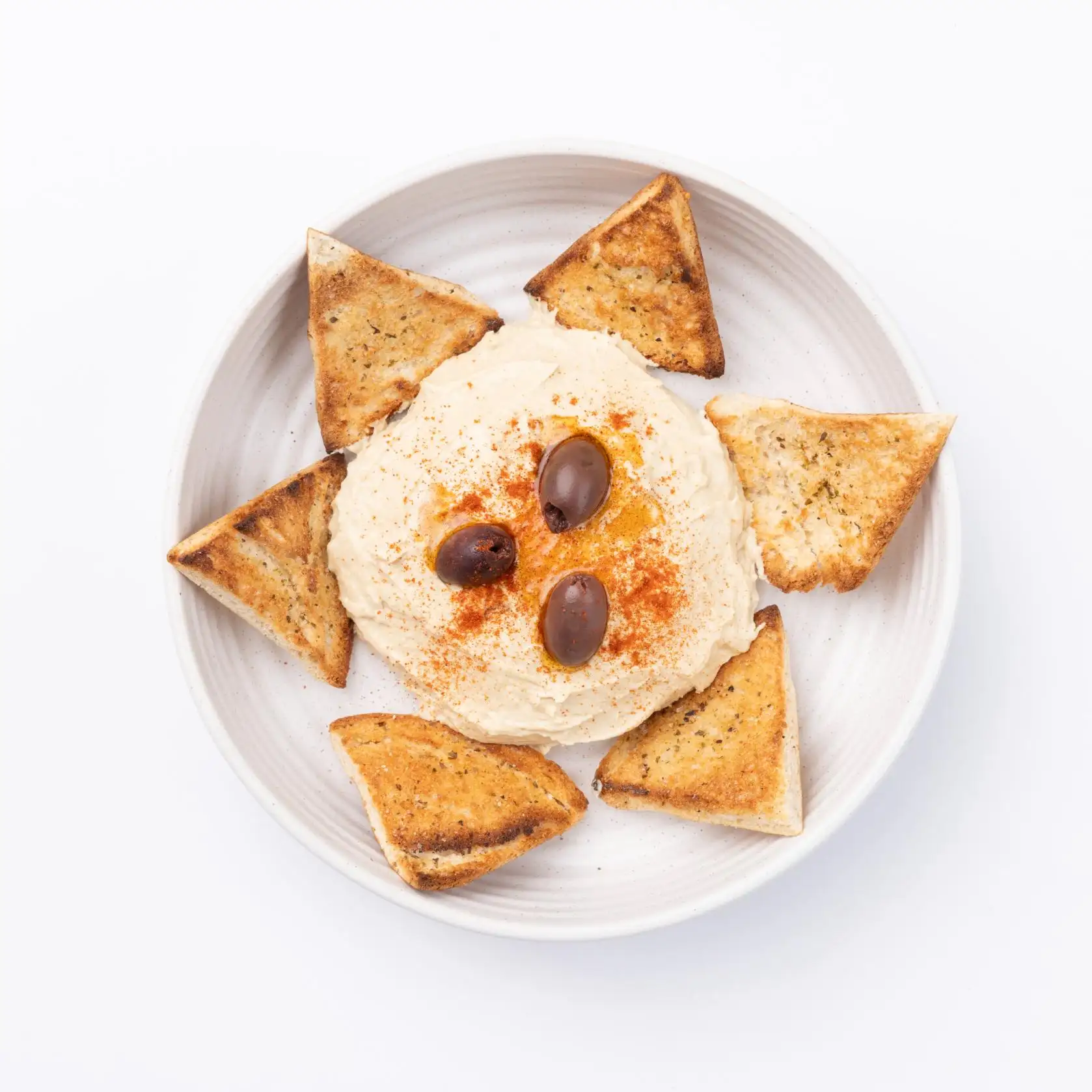 Hummus hummus, lemon, paprika, EVOO, Aiolis
