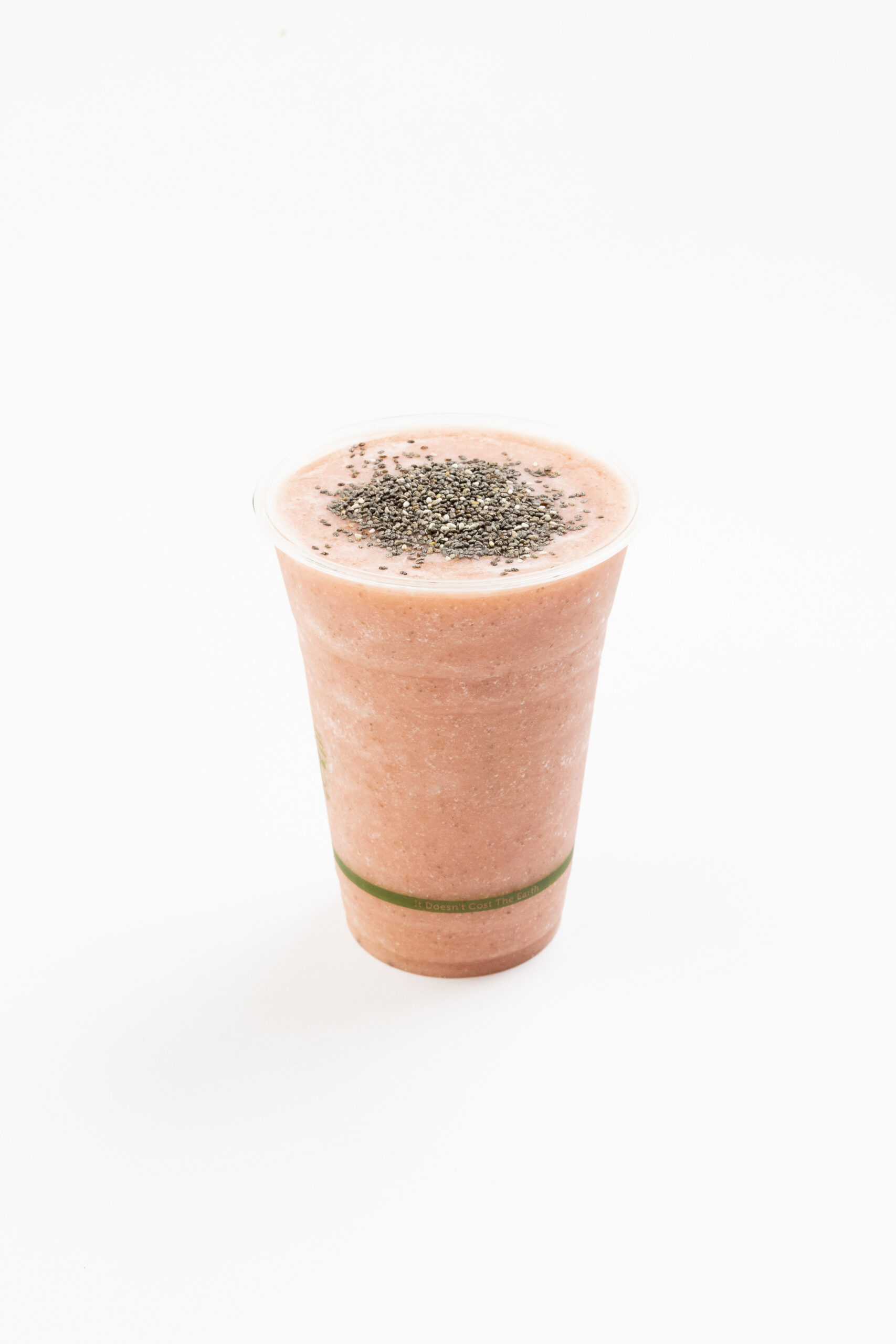 Pink Pineapple Coconut water, almond milk, strawberry, pineapple, chia seeds, honey